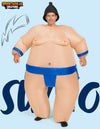 Sumo Inflatable Costume for Adult-Blue