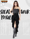 Women Steampunk Mullet Skirt Costume