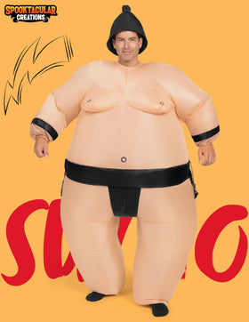 Sumo Inflatable Costume for Adult - Black