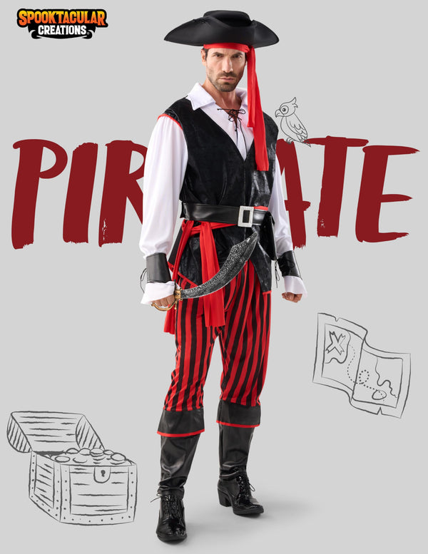 Pirate Costume Men for Halloween Costume