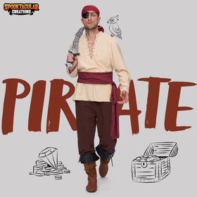 Adult Halloween Costume Renaissance Medieval Viking Pirate Costume