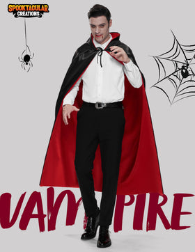 Adult Unisex Vampire Costume Accessories Halloween Vampire Cape