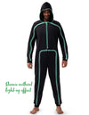 Halloween Adult Glow in The Dark Costume, Unisex