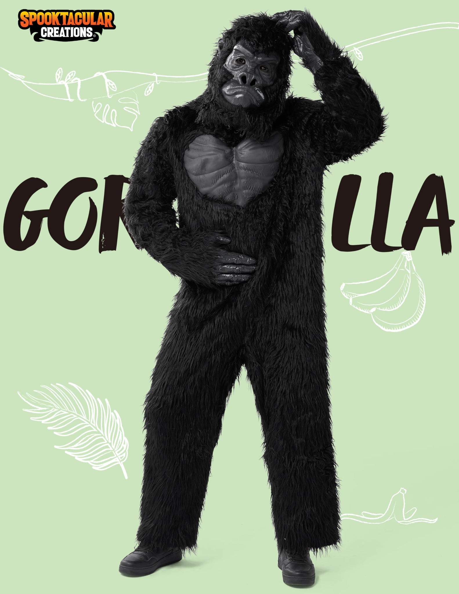 Latex dier slangenmasker - griezelig feestkostuum - nieuwigheid gorilla aap feesthoofd - eng plezier volwassen Halloween Latex dier slangenmasker - griezelig feestkostuum - nieuwigheid gorilla aap feesthoofd - eng plezier volwassen Halloween