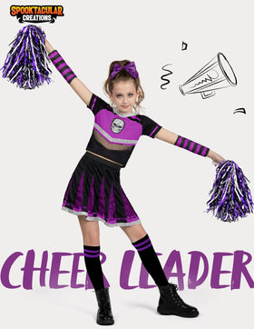 Halloween Cheerleader Costume Girls