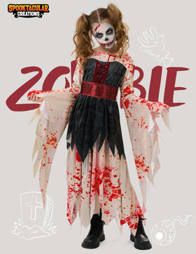 Halloween Zombie Costume for Girls