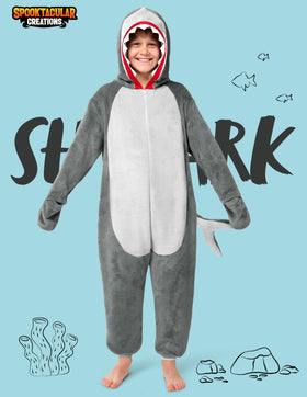Shark Halloween Animal Costume Kids
