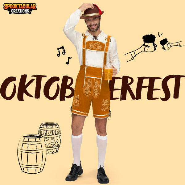 Men’s German Bavarian Oktoberfest Costume Set - Ginger