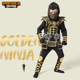 Golden Ninja Costume for Boys