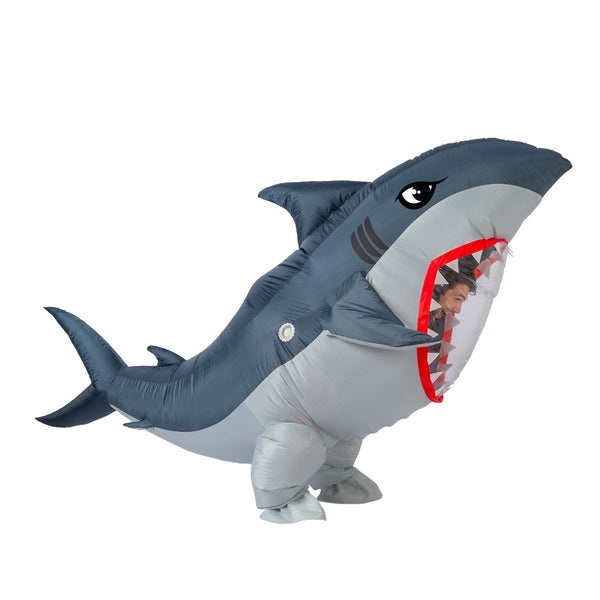 Inflatable Great White Shark Costume - Adult