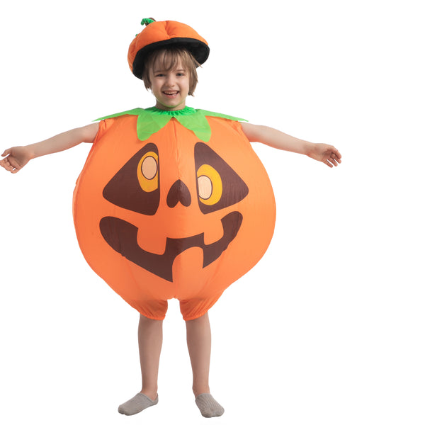 Inflatable Pumpkin Costume with Hat - Child