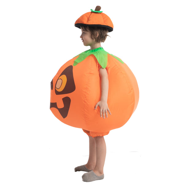 Inflatable Pumpkin Costume with Hat - Child