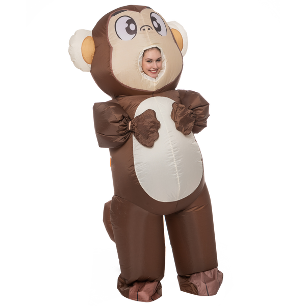 Inflatable Monkey (4 Pack) 27 Inch Large Hanging Monkeys For Jungle Safari Birthday