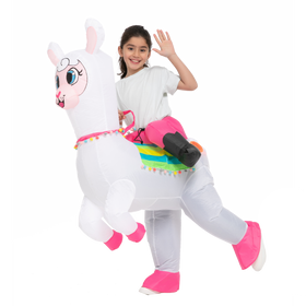 Ride on Alpaca inflatable costume - Child