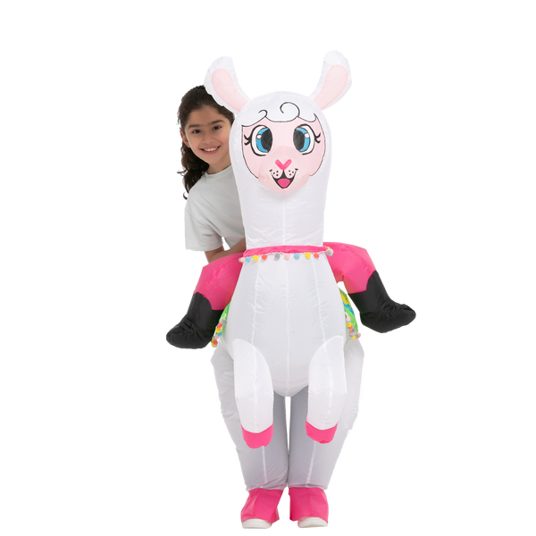 Ride on Alpaca inflatable costume - Child