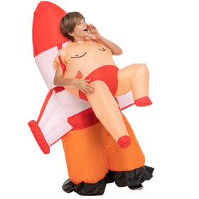 Ride a Rocket Inflatable Funny Costume - Child