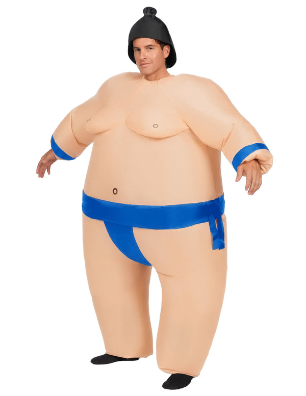Sumo Inflatable Costume for Adult-Blue