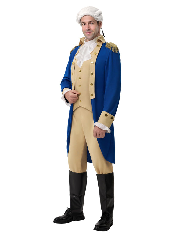 Blue Halloween Founding Father Costume