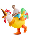 Ride on Rooster Inflatable Costume Adult