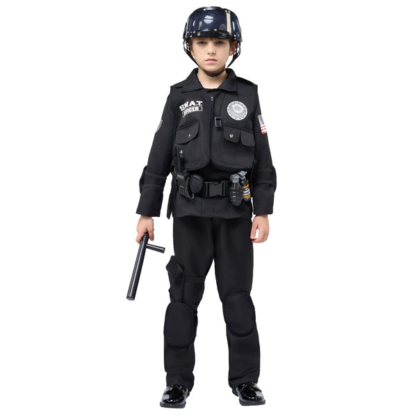 SWAT Officer Costume for Kids Halloween Party