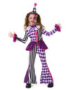 Halloween Jester Clown Costume for Girls
