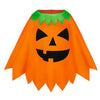 Halloween Pumpkin Poncho Costume Set for Women