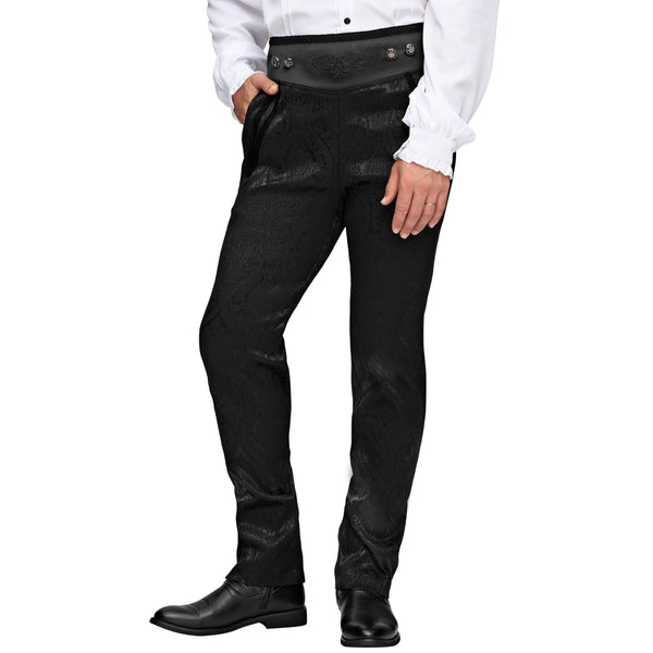 Men's Gothic Pants, Renaissance & Steampunk Styles for Halloween