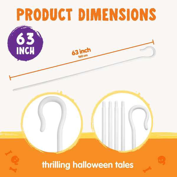 Halloween Shepherd Staff, Shepherd's Crooked Walking Cane Accessory
