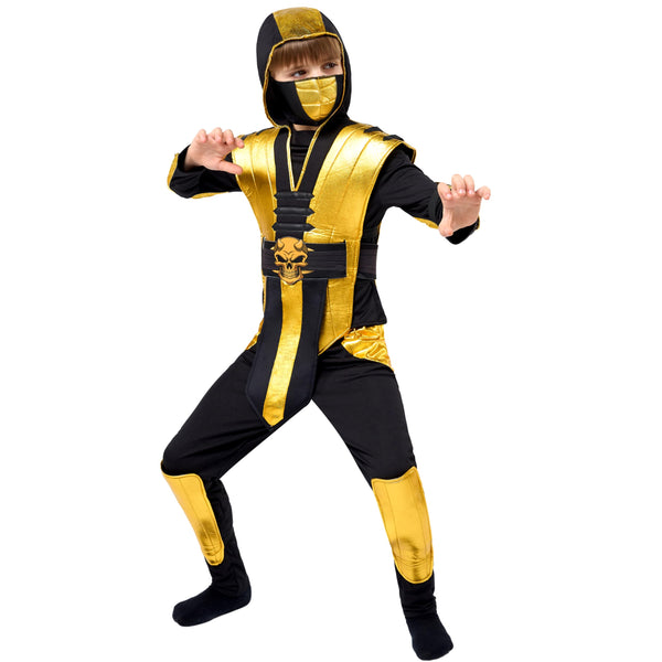 Golden Ninja Costume for Kids