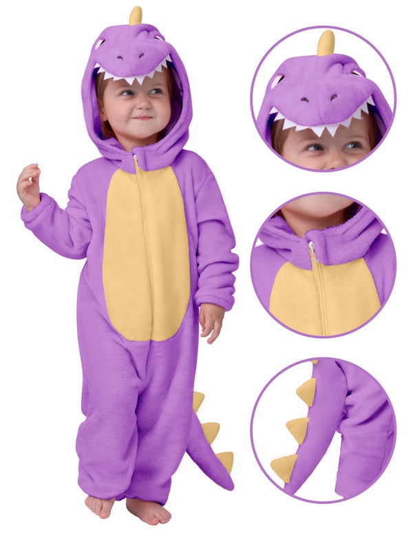 Halloween Baby Dinosaur Costume Purple