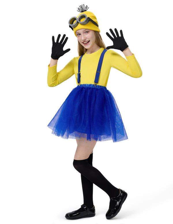 Halloween Child Girl Cute Yellow Shirt Tutu Outfit
