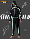 Halloween Adult Glow in The Dark Costume, Unisex