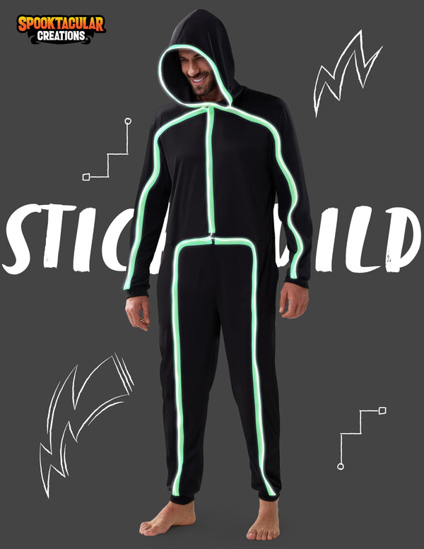 Halloween Adult Glow in The Dark Costume, Unisex