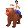 Adults Riding a Bear Halloween Inflatable Costumes
