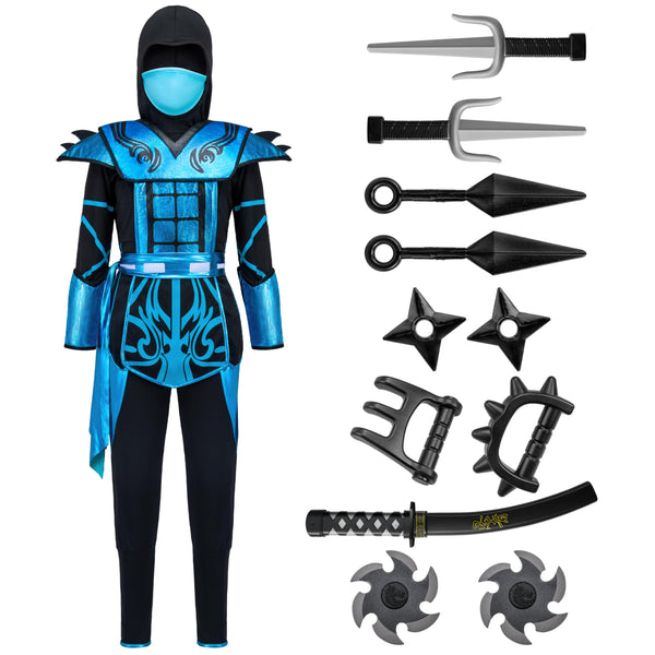 Blue Ninja Costume for Boys