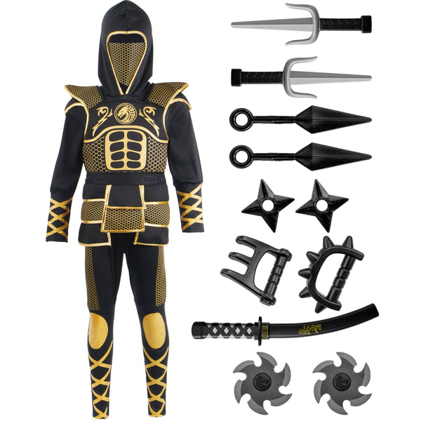 Golden Ninja Costume for Boys