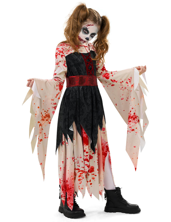 Halloween Zombie Costume for Girls
