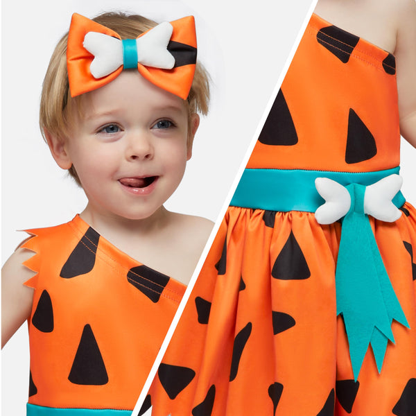 Halloween Baby Pebbles Costume - Orange