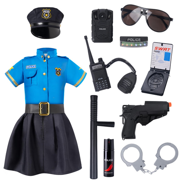 Halloween Police Officer Costume for Girls