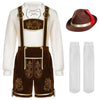 Men’s German Bavarian Oktoberfest Costume Set - Dark Brown