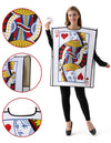 2 Pcs Adult Couple King & Queen Playing Card Costume
