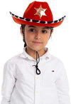Red Cowboy Hats Cosplay Accessories, 2 Packs