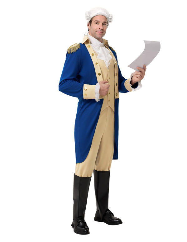 Blue Halloween Founding Father Costume