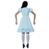 Blue Puff Sleeve Creepy Doll Dress for Women