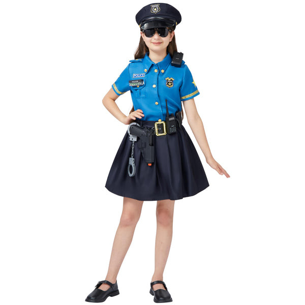 Halloween Police Officer Costume for Girls