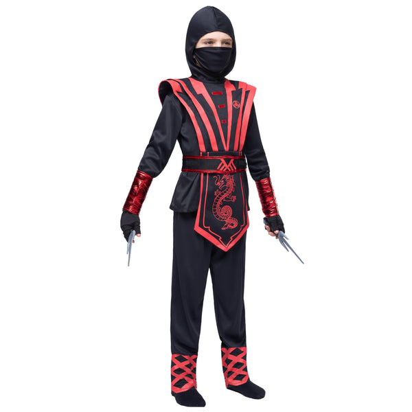 Red Ninja Costume Cosplay - Child