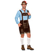 Men Lederhosen Oktoberfest Outfit Costume, Blue