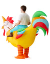 Ride on Rooster Inflatable Costume Adult