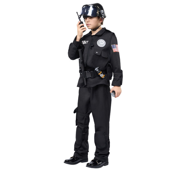 SWAT Officer Costume for Kids Halloween Party