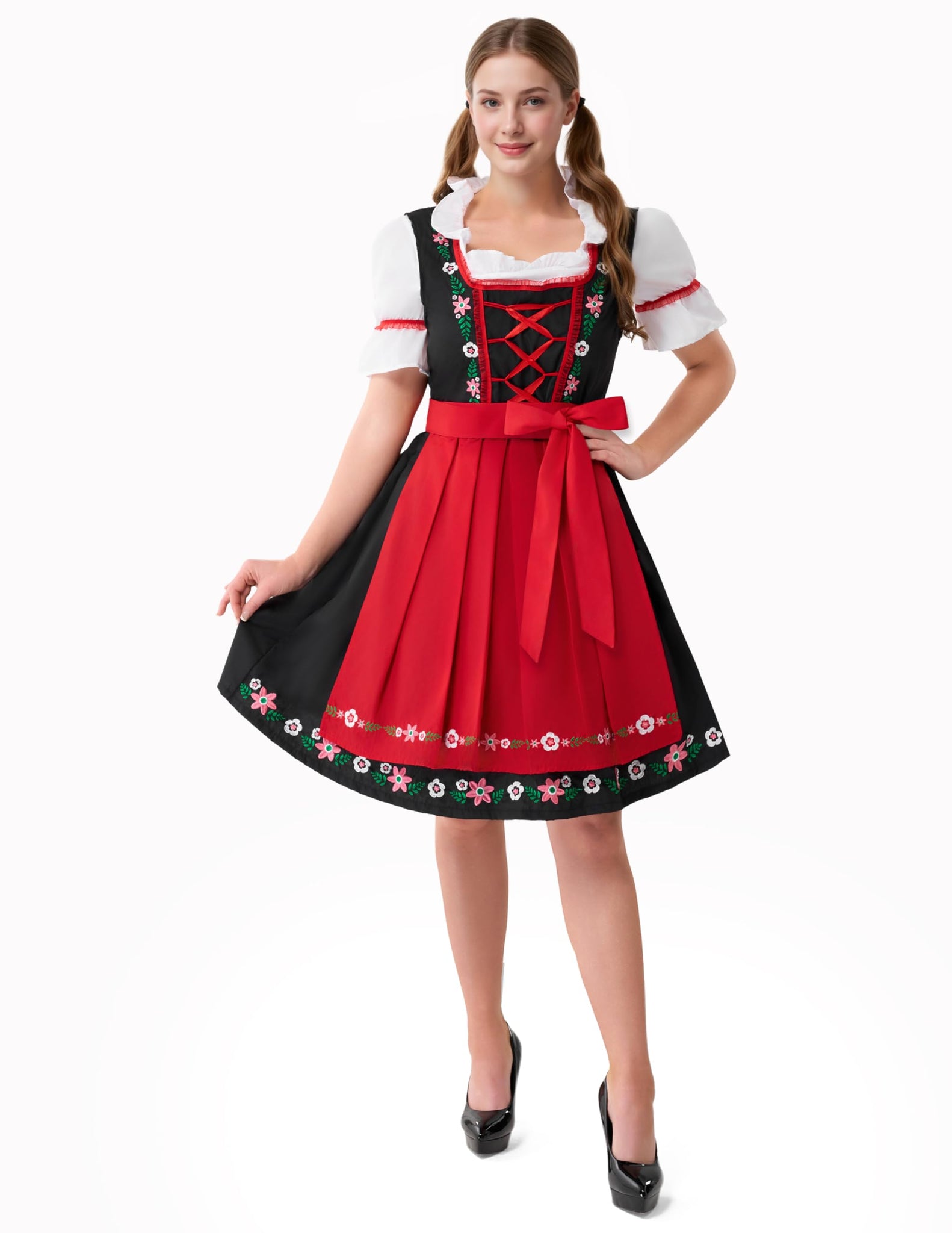 Dirndl Dresses Women Oktoberfest Costume, Bavarian German Outfits for Halloween Parties Beer Carnival Dirndl Dresses Women Oktoberfest Costume, Bavarian German Outfits for Halloween Parties Beer Carnival